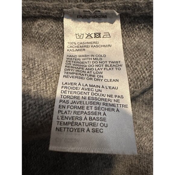 Saks Fifth Ave 100% Cashmere Sweater Lightweight Turtleneck Quiet Luxury Sz M - Picture 5 of 5